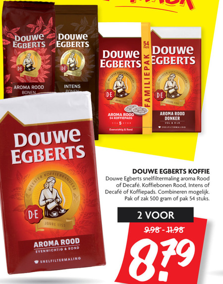 Douwe Egberts   koffiepad, koffie folder aanbieding bij  Dekamarkt - details