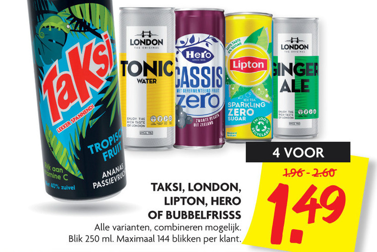 Hero   frisdrank, ice tea folder aanbieding bij  Dekamarkt - details