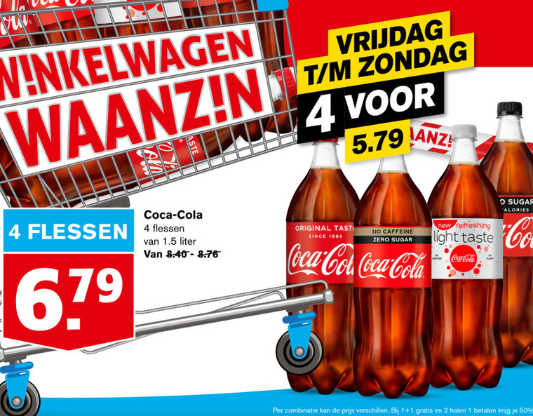 Coca-Cola   cola folder aanbieding bij  Hoogvliet - details