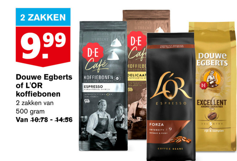 Douwe Egberts L Or   koffiebonen folder aanbieding bij  Hoogvliet - details