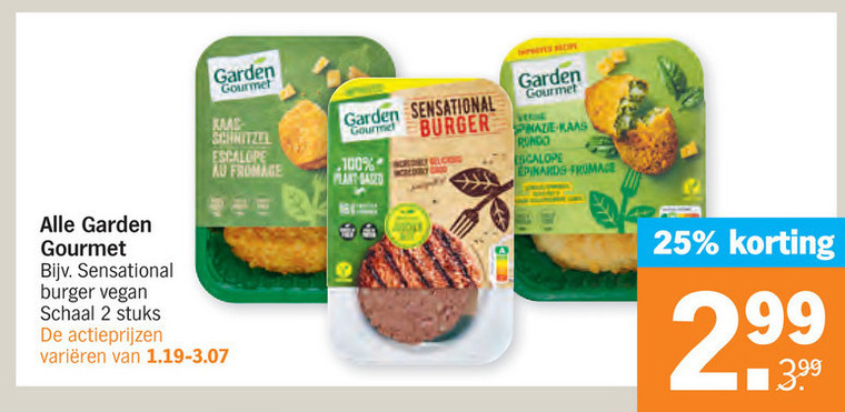 Garden Gourmet   vegetarisch folder aanbieding bij  Albert Heijn - details