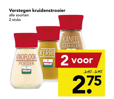 Verstegen   kruiden folder aanbieding bij  Deen - details