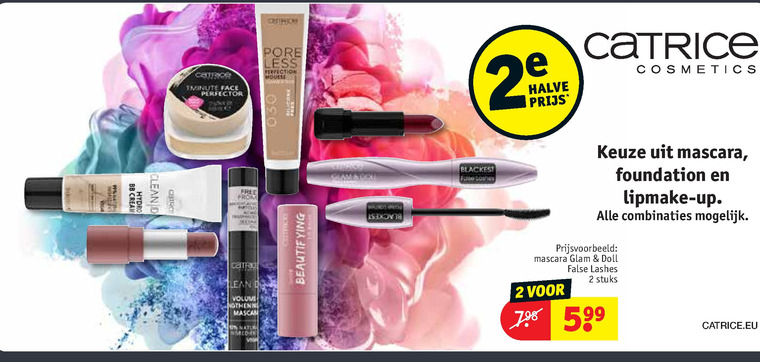 Catrice   mascara, foundation folder aanbieding bij  Kruidvat - details