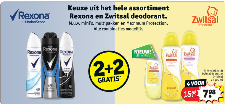 Zwitsal   deodorant folder aanbieding bij  Kruidvat - details