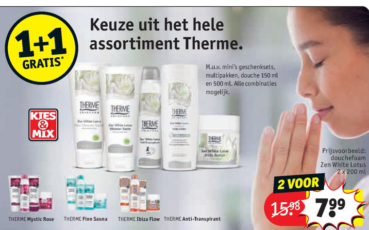 Therme   douchegel, deodorant folder aanbieding bij  Kruidvat - details