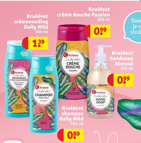 Kruidvat Huismerk   shampoo, handzeep folder aanbieding bij  Kruidvat - details