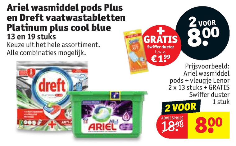 Dreft   vaatwasmiddel, wasmiddel folder aanbieding bij  Kruidvat - details