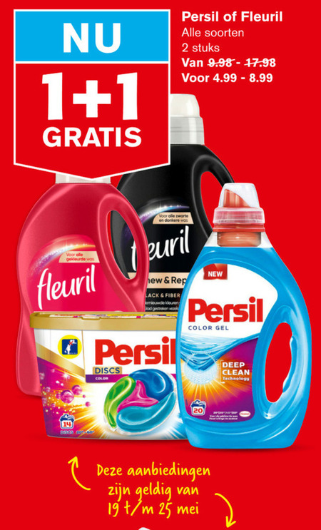 Fleuril   wasmiddel folder aanbieding bij  Hoogvliet - details