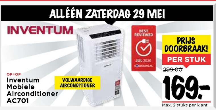 Inventum   airconditioner folder aanbieding bij  Vomar - details