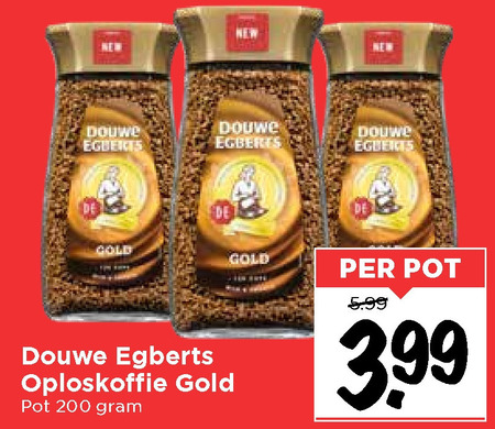 Douwe Egberts   oploskoffie folder aanbieding bij  Vomar - details