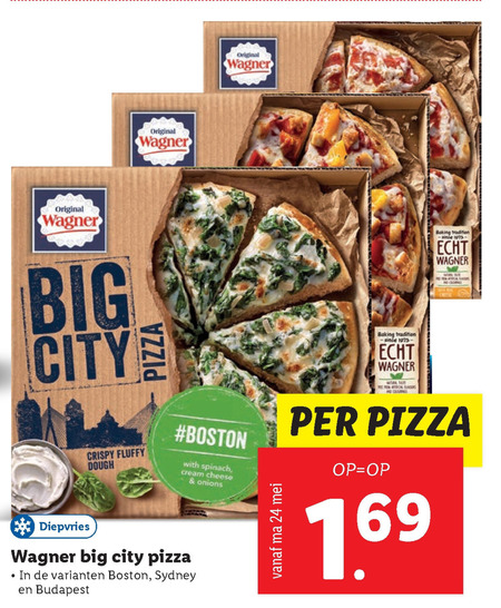 Wagner   diepvriespizza folder aanbieding bij  Lidl - details