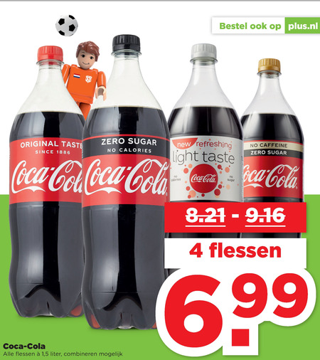 Coca-Cola   cola folder aanbieding bij  Plus - details