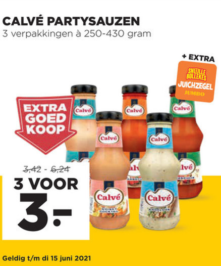 Calve   snacksaus folder aanbieding bij  Jumbo - details