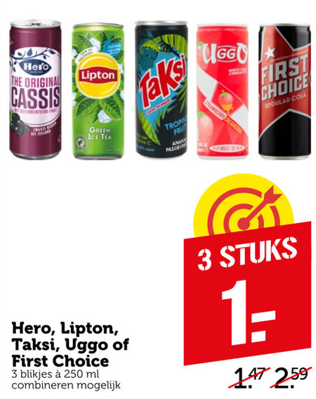 Lipton   frisdrank, fruitdrank folder aanbieding bij  Coop - details