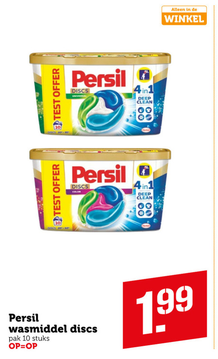 Persil   wasmiddel folder aanbieding bij  Coop - details