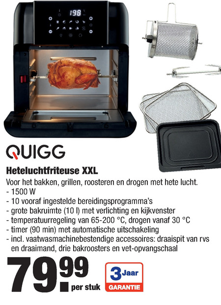 Quigg   friteuse folder aanbieding bij  Aldi - details