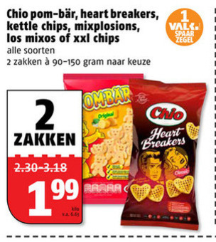 Chio   zoutje, chips folder aanbieding bij  Poiesz - details