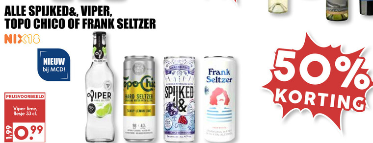 Frank Seltzer   hard seltzer folder aanbieding bij  MCD Supermarkt Basis - details