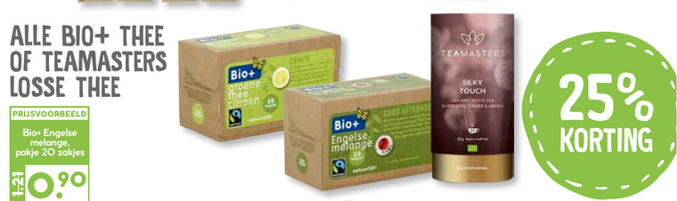 Bio Plus   thee folder aanbieding bij  Boons Markt - details