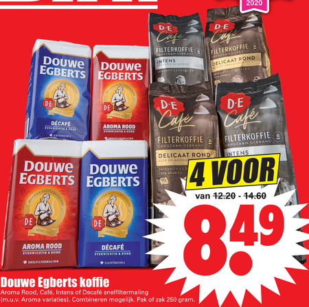 Douwe Egberts   koffie folder aanbieding bij  Dirk - details