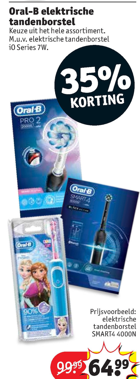 Braun Oral-B   electrische tandenborstel folder aanbieding bij  Kruidvat - details