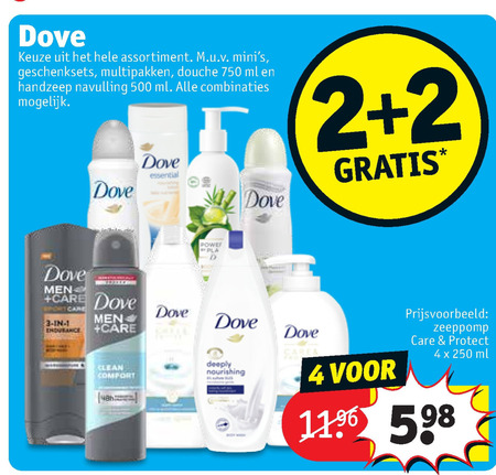 Dove   douchegel, handzeep folder aanbieding bij  Kruidvat - details