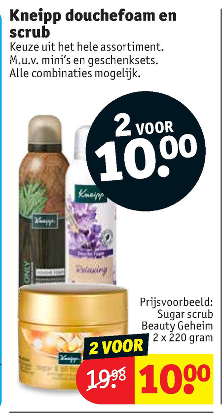 Kneipp   douchegel, scrubcreme folder aanbieding bij  Kruidvat - details