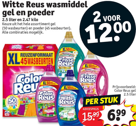 Witte Reus   wasmiddel folder aanbieding bij  Kruidvat - details