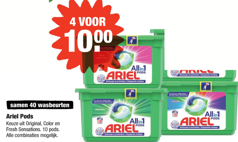 Ariel   wasmiddel folder aanbieding bij  Aldi - details