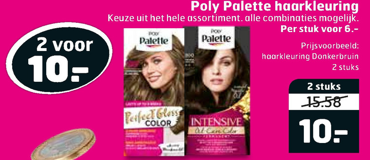 Poly Palette   haarkleuring folder aanbieding bij  Trekpleister - details