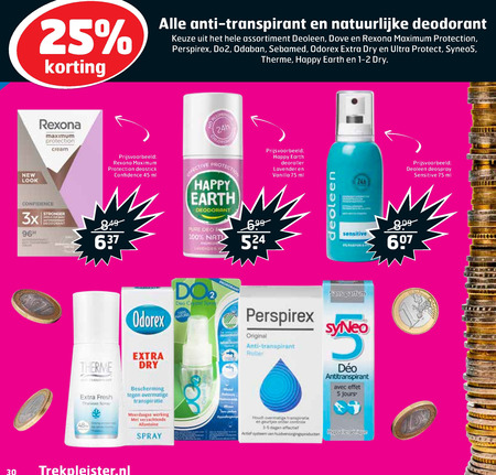 PerspireX   deodorant folder aanbieding bij  Trekpleister - details