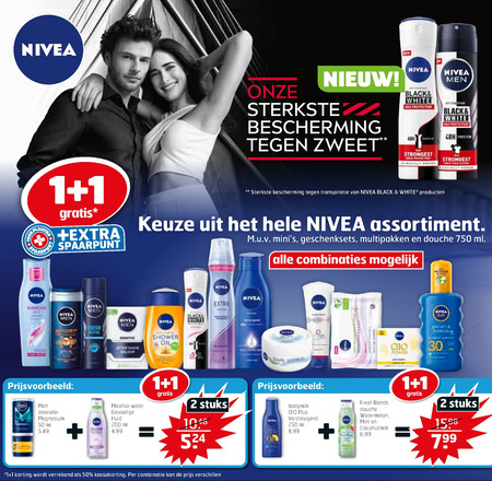 Nivea   dagcreme, gezichtsverzorging folder aanbieding bij  Trekpleister - details