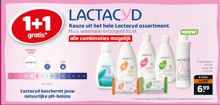 Lactacyd   dameshygiene folder aanbieding bij  Trekpleister - details