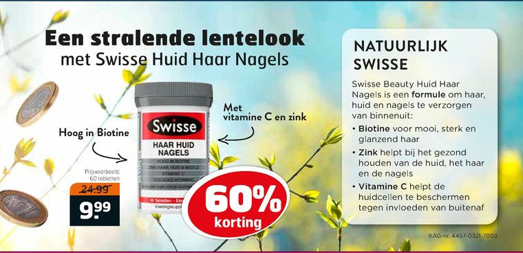 Swisse   multivitaminen folder aanbieding bij  Trekpleister - details