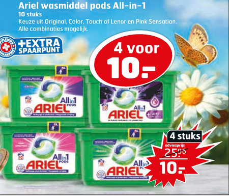 Ariel   wasmiddel folder aanbieding bij  Trekpleister - details