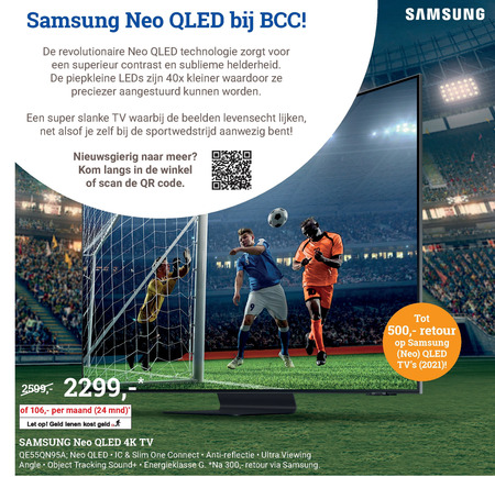 Samsung   4k ultrahd televisies folder aanbieding bij  BCC - details