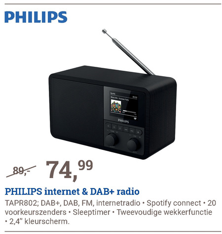 Philips   dab radio folder aanbieding bij  BCC - details