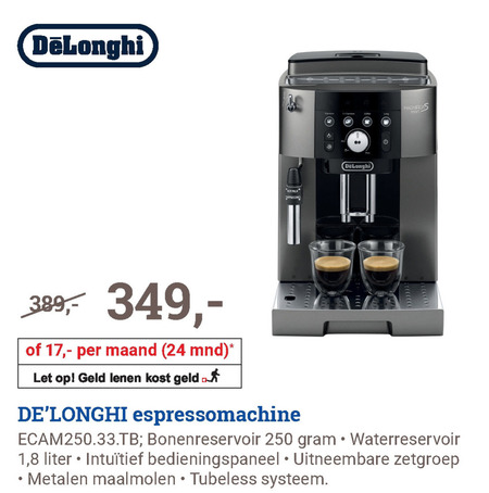 DeLonghi   espressoapparaat folder aanbieding bij  BCC - details