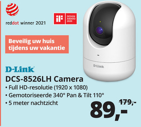 D-Link   beveiligingscamera folder aanbieding bij  Paradigit - details