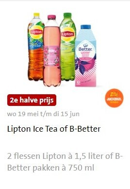 Lipton   ice tea folder aanbieding bij  Jumbo - details