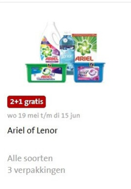 Ariel   makreel, wasverzachter folder aanbieding bij  Jumbo - details