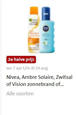 Nivea   aftersun, zonnebrandolie folder aanbieding bij  Jumbo - details