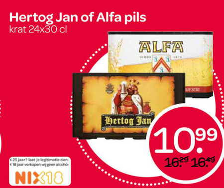 Hertog Jan   krat bier folder aanbieding bij  Spar - details