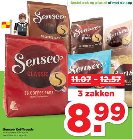 Douwe Egberts Senseo   koffiepad folder aanbieding bij  Plus - details