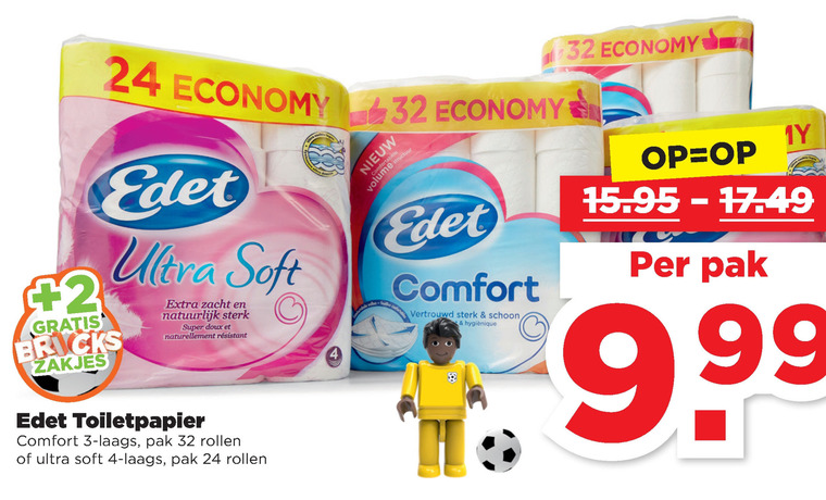 Edet   toiletpapier folder aanbieding bij  Plus - details