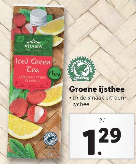 Vitasia   ice tea folder aanbieding bij  Lidl - details