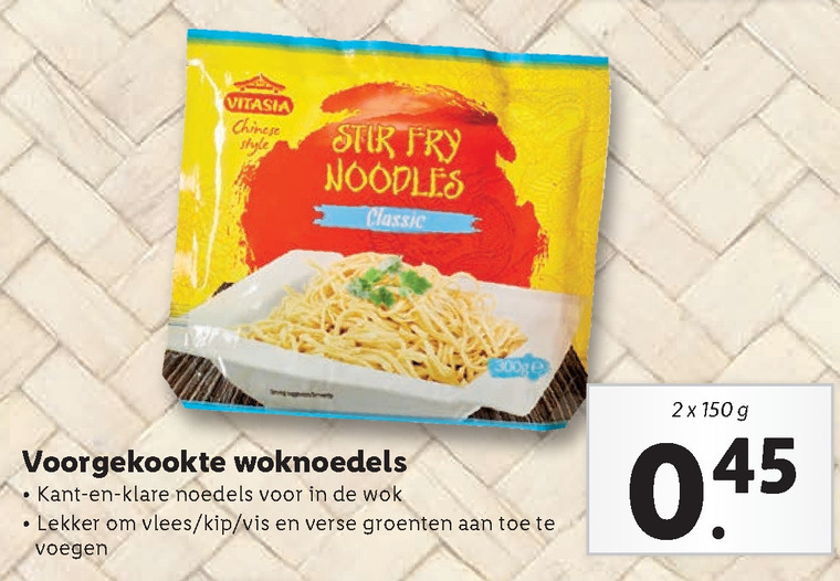 Vitasia   noodles folder aanbieding bij  Lidl - details