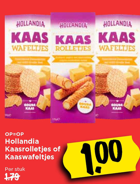 Hollandia   kaaszoutjes folder aanbieding bij  Vomar - details