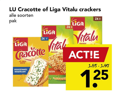 Lu   crackers folder aanbieding bij  Deen - details