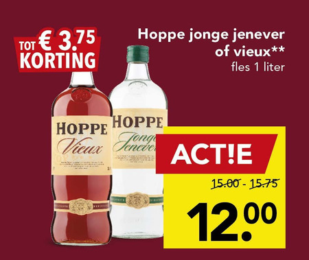 Hoppe   vieux, jenever folder aanbieding bij  Deen - details